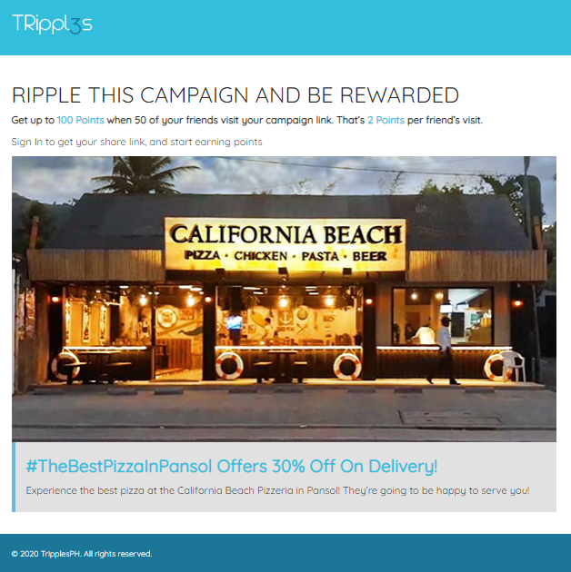 California Beach Pizza