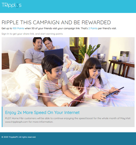 PLDT Home speed boost