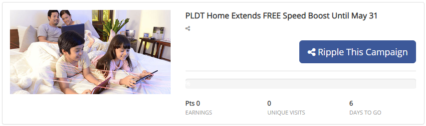 PLDT Home speed boost